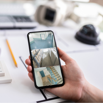 Trenton security camera feed on cell phone